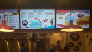 Hwy 55 Burgers Digital Signage Coastal Grand Food Court Myrtle Beach